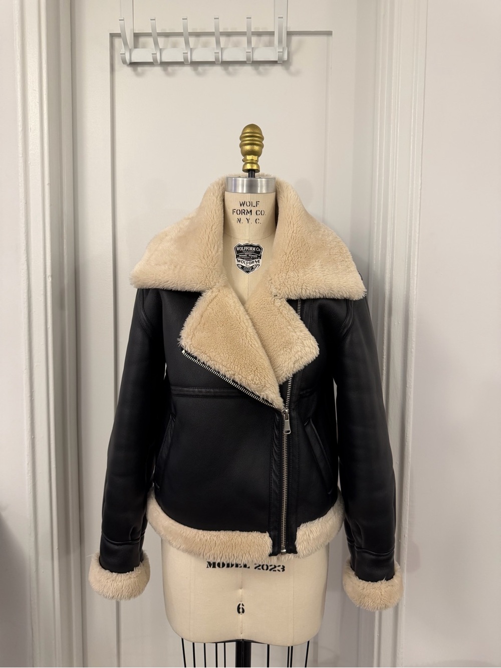 Frame Faux Shearling Coat